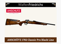 Anschütz 1782 Classic Pro Black Line - Waffen Friedrichs