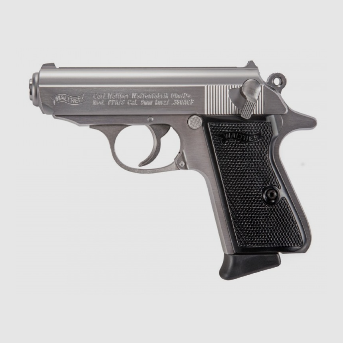Walther PPK/S, 380 AUTO, 3.3", acciaio inossidabile, 7 colpi