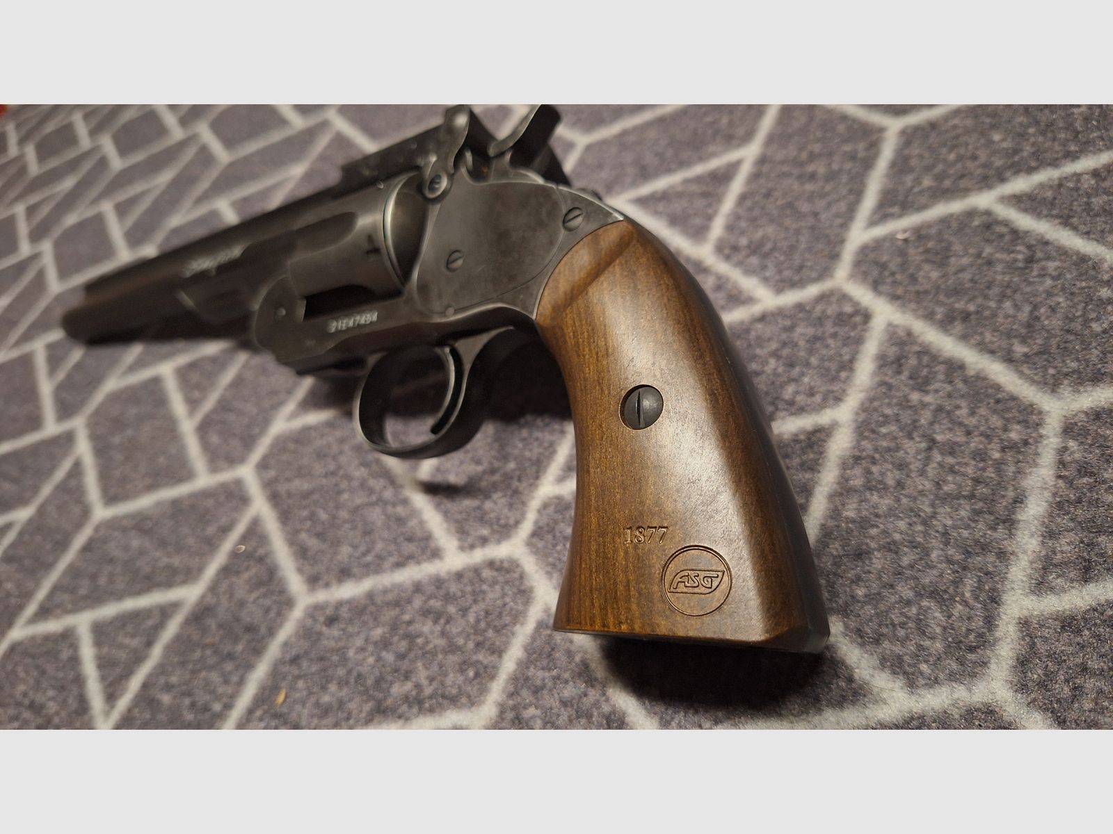 ASG Schofield 1877 6 Zoll Revolver Vollmetall CO2 6mm BB Aging Black