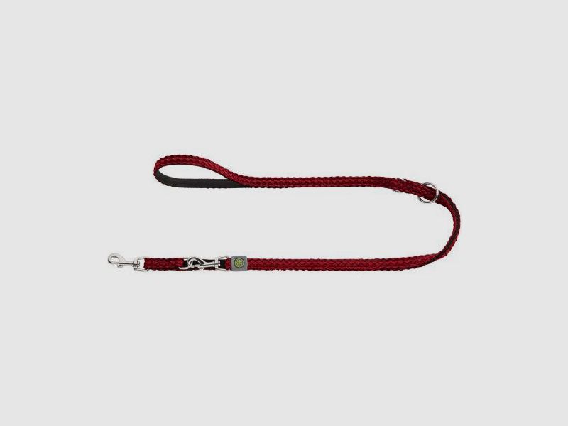 Hunter Verstellbare F?hrleine Hilo Rot  L 200 cm | B 1,5 cm