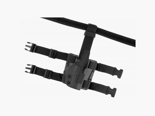 Holster tactique à dégagement par le pouce Frontline KNG pour P8 / USP-Noir