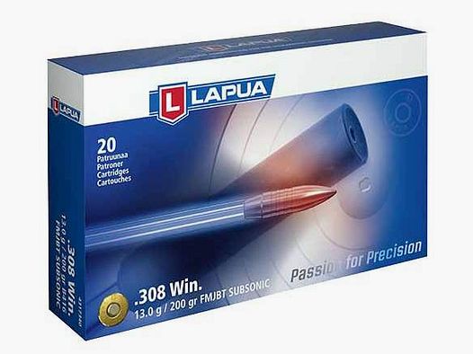 Lapua .308Win. FMJBT 13,0g/ - 200gr Subsonic (a20)