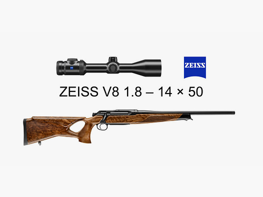J.P. Sauer & Sohn Sauer 505 ICONIC Lochschaft HQ5 Ausstattungspaket Elegance | .308 Win. | ZEISS V8 1.8-14x50