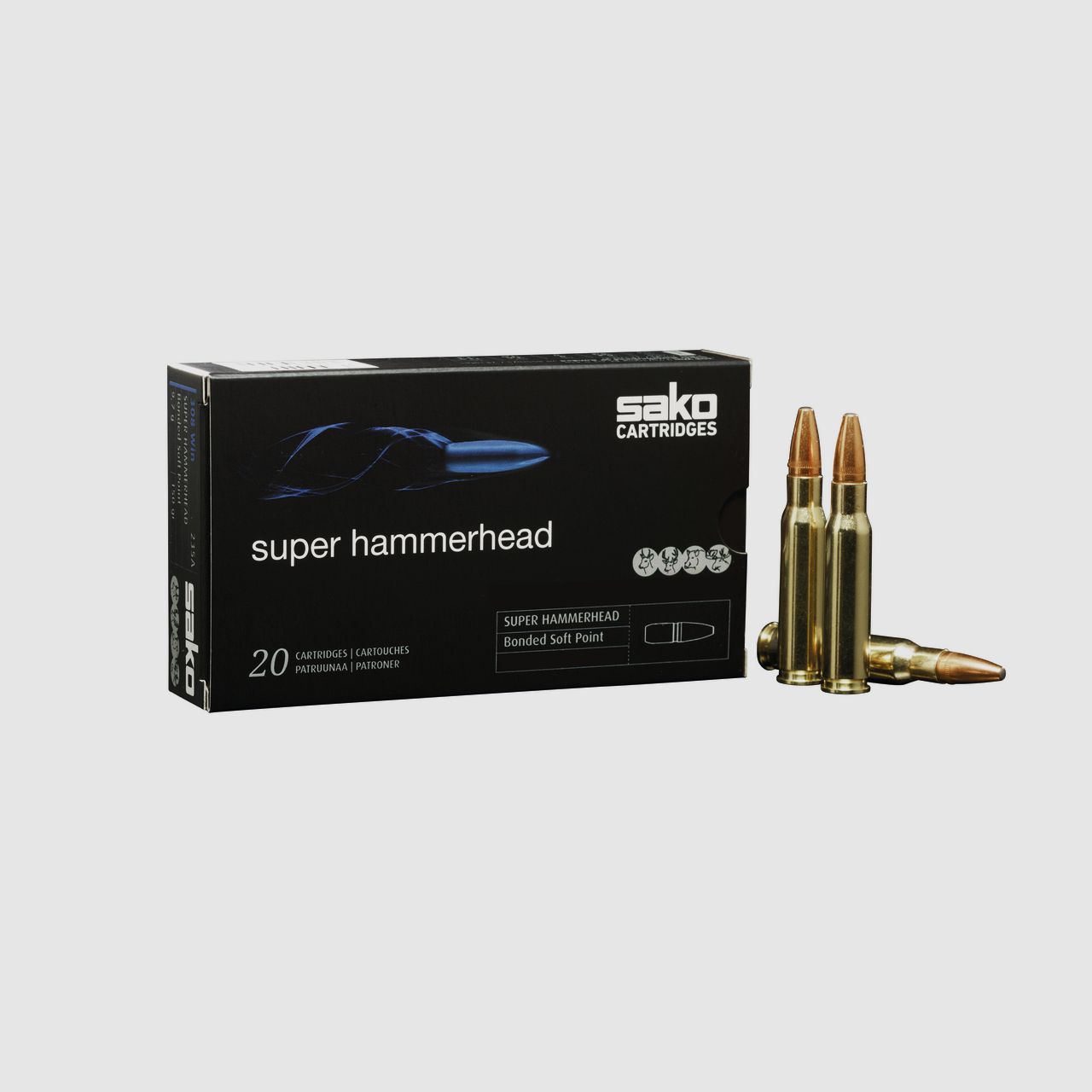 Munitions SAKO 30-06 SUPER-HAMMERHEAD 180 grs