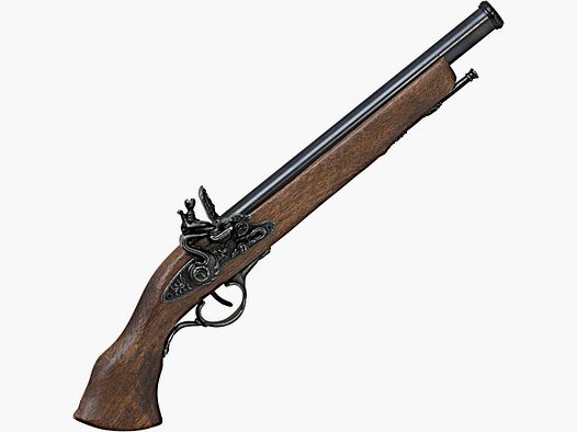 Pistolet décoratif avec poignée en bois