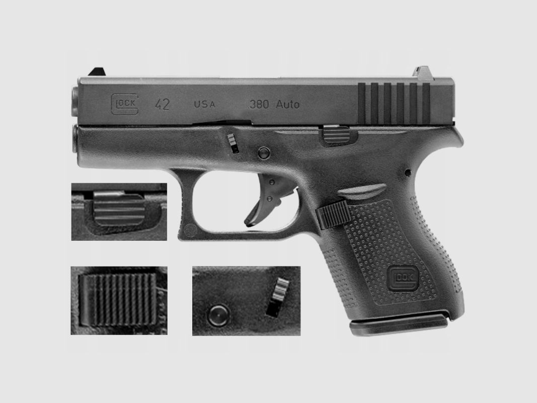 PISTOLA AIRSOFT UMAREX GLOCK 42 C/ 6MM, imagen 3 de 6