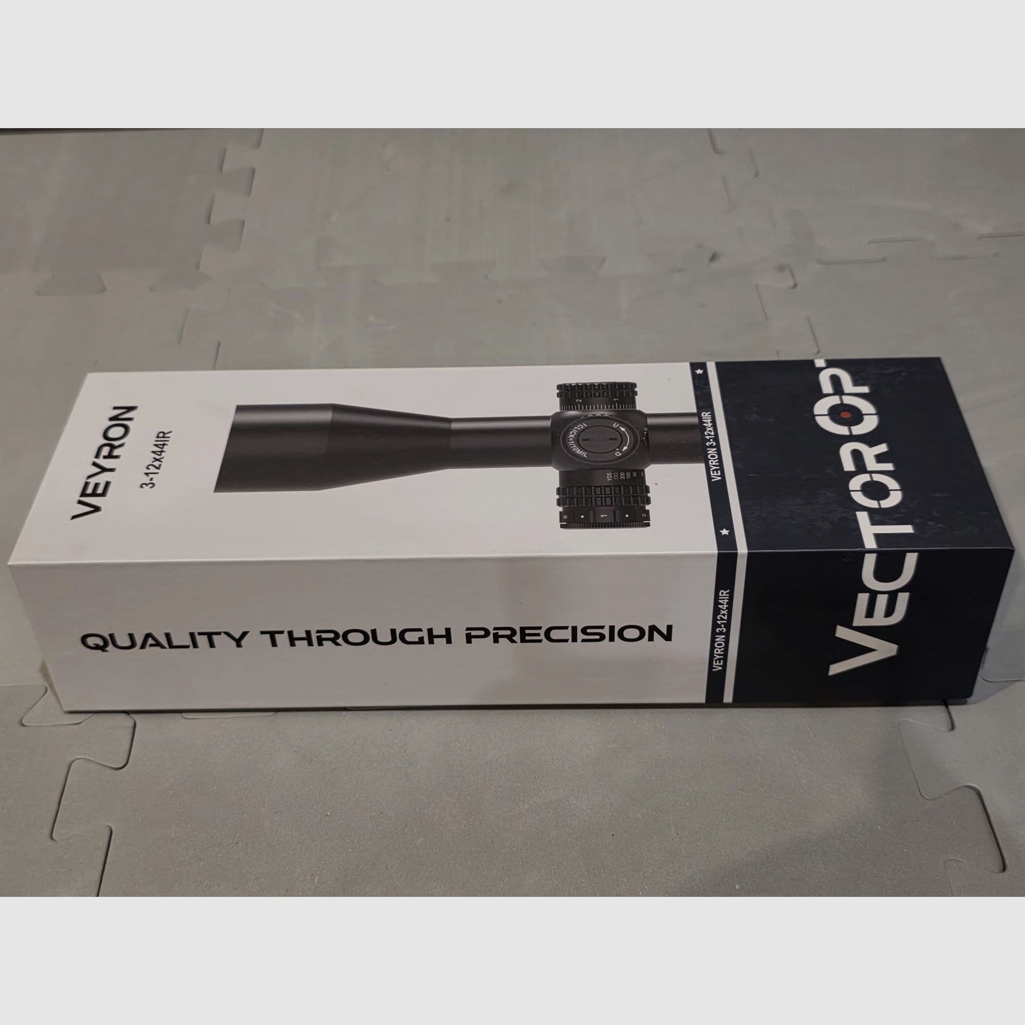 Celownik optyczny Vector Optics Veyron IR 3-12x44 SFP MPR-V10 z montażem na szynę Picatinny, np. do AEA Megalodon i innych.