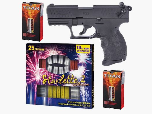 Feuerwerk Silvester Paket Walther P22Q Schreckschuss
