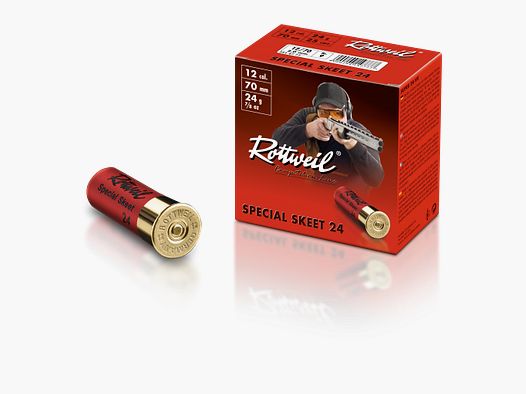 Rottweil 12/70 Skeet 24g 2.0mm Munition bleihaltig
