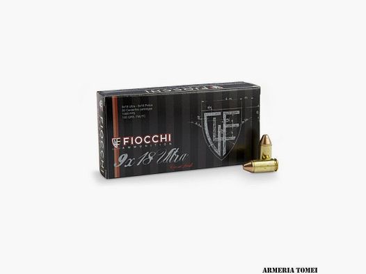 FIOCCHI – 9×18 ULTRA 9×18 POLICE 100gr FMJTC