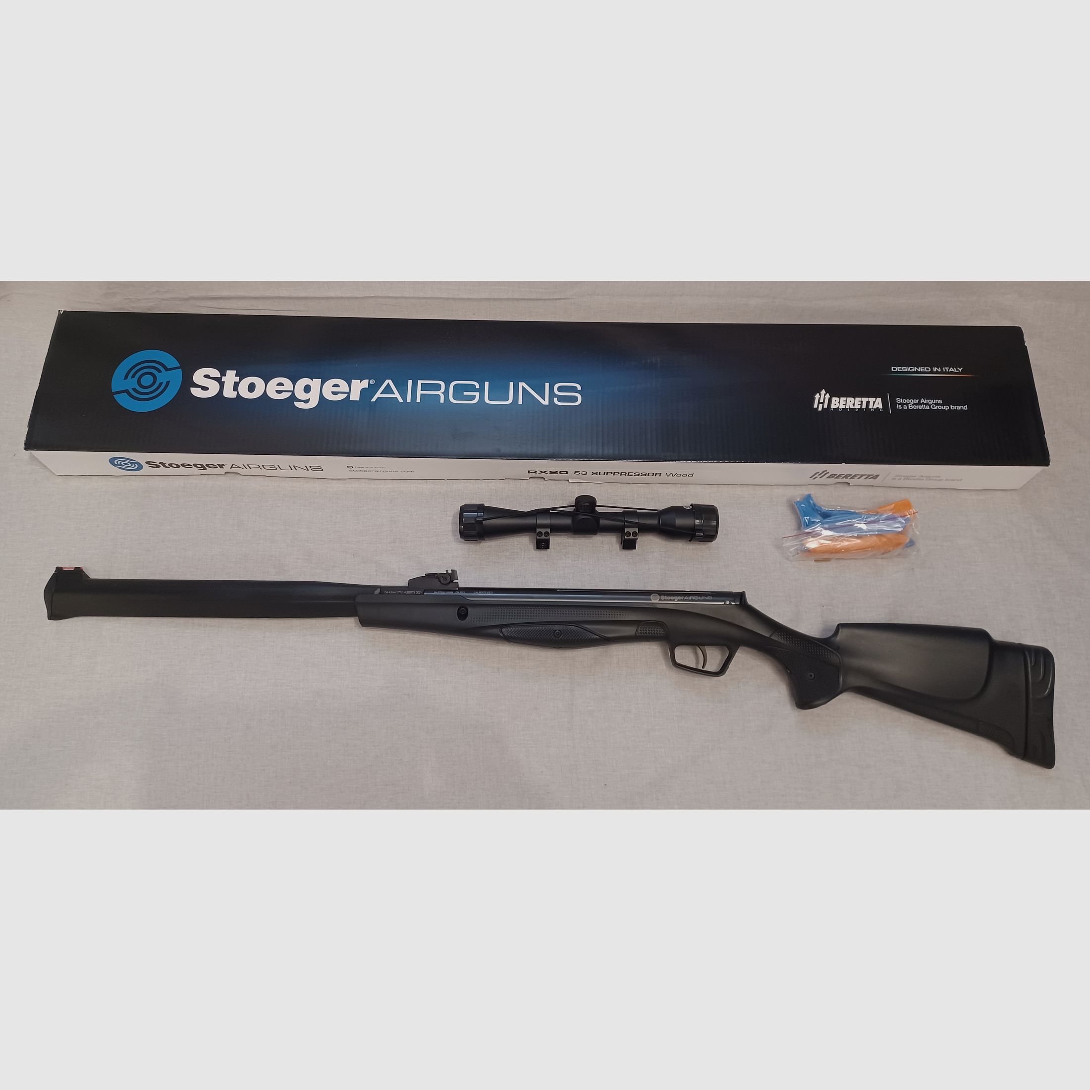 Stoeger RX20 S3 Combo / lunette de visée / 4,5 mm Diabolo / air comprimé / fusil / OVP (158).