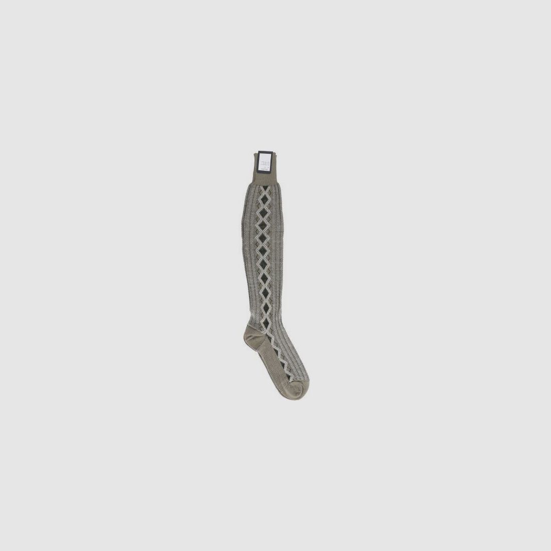 Karcher + Lessle calzettoni lavorati a maglia, grigio-verde mélange, UK 12,5 / 45