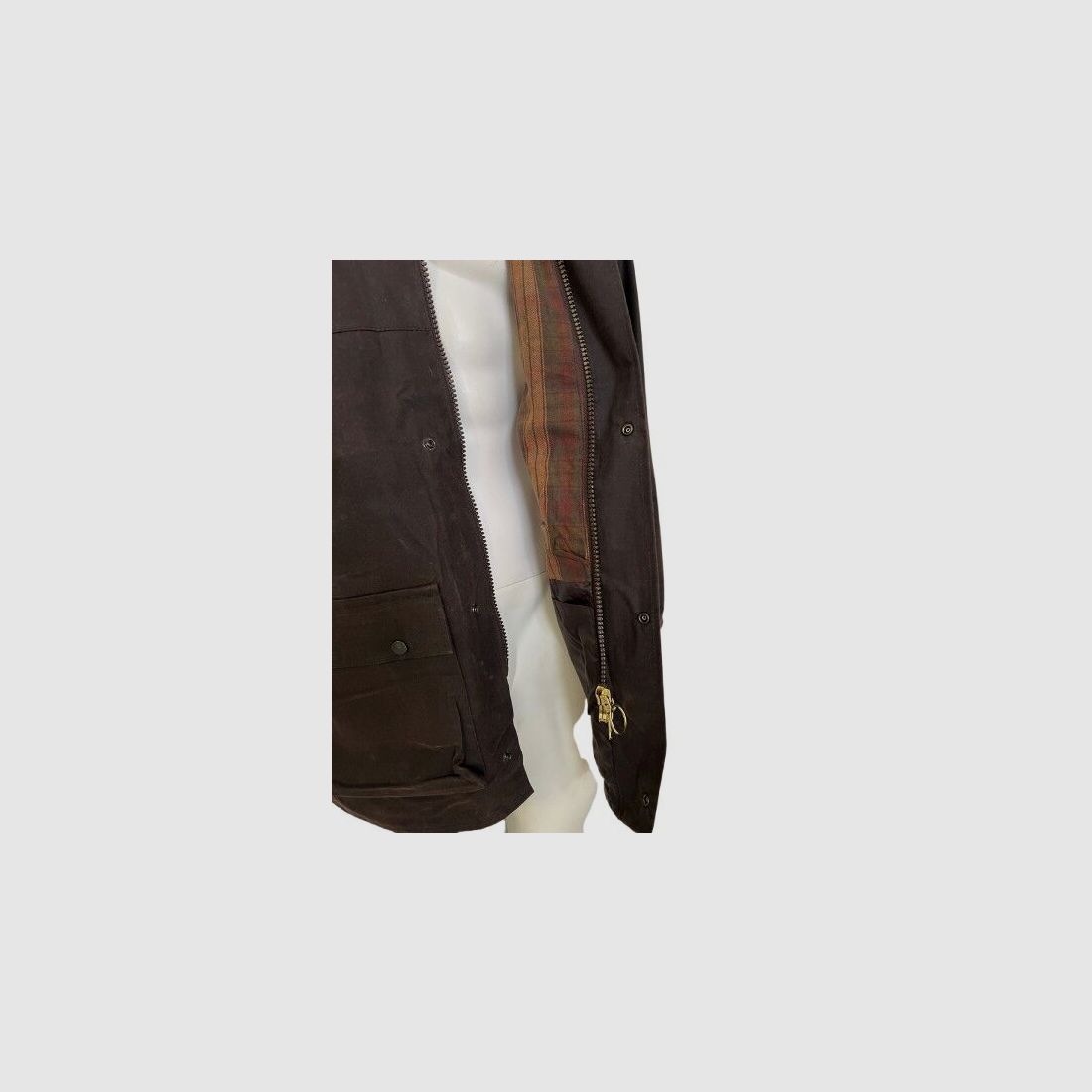 Original English wax jacket in brown