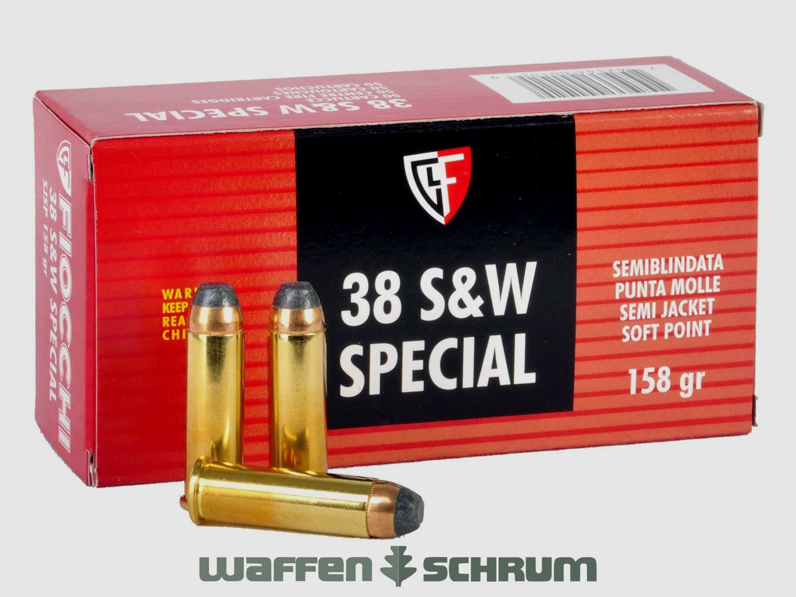 Fiocchi TM SJSP 10,24g - 158gr. .38Special