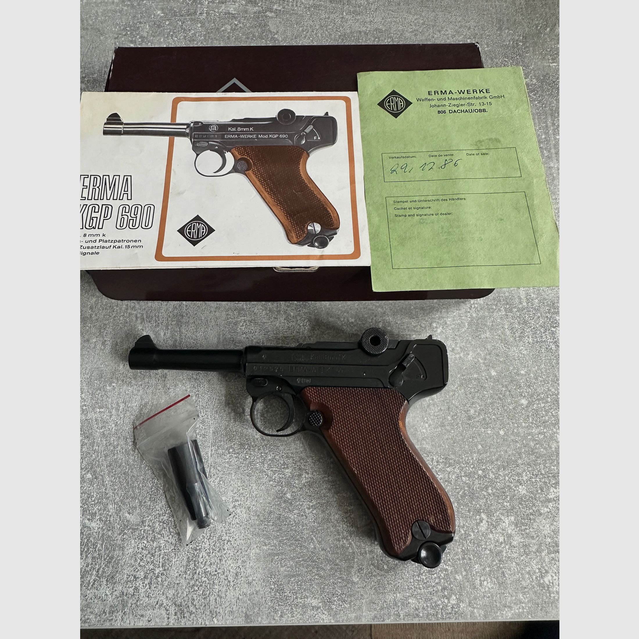ERMA KGP 690 cal. 8 mm in condizioni da sogno