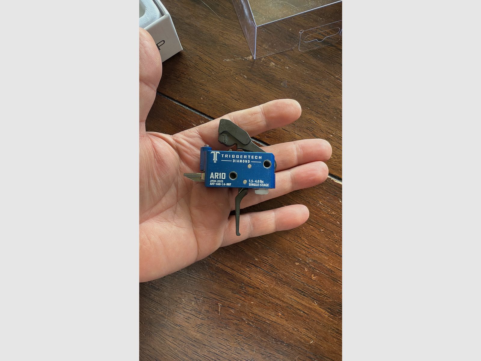 TRIGGERTECH Black Diamond Single Stage AR 10 Match Abzug 1.5 TO 4.0 LBS Für Oberland, Hänel, Schmeisser, AR 15, AR 10