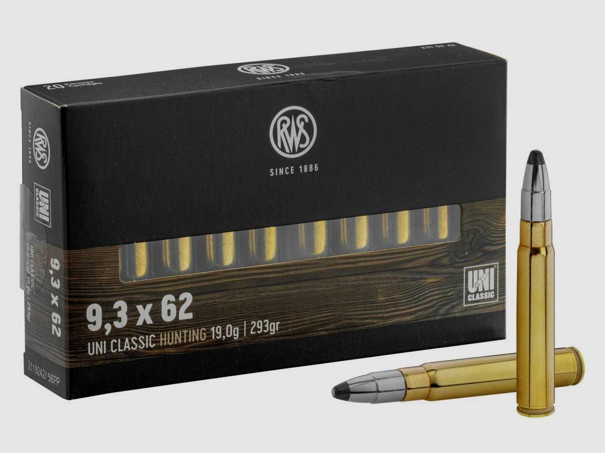 RWS 9.3x62 UNI Classic 293 gr / 19 g - RWS 9,3X62 UNI - 293 GR - 19 g BTE/20, afbeelding 7 van 10
