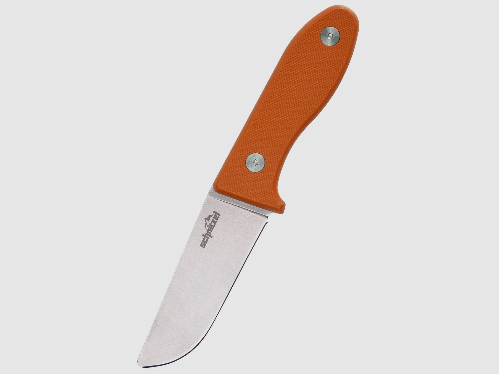 Schnitzel Kindermesser UNU rostfreier 8Cr13Mov-Stahl mit Stonewash-Finish orange