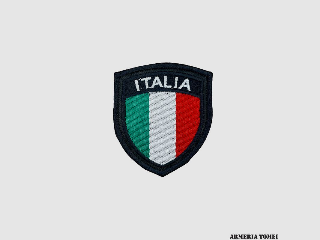 PATCH – ITALIEN BESTICKT MIT VELCRO - SCHWARZ