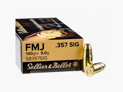 Sellier & Bellot .357 Sig 140 gr FMJ 50 Stk.