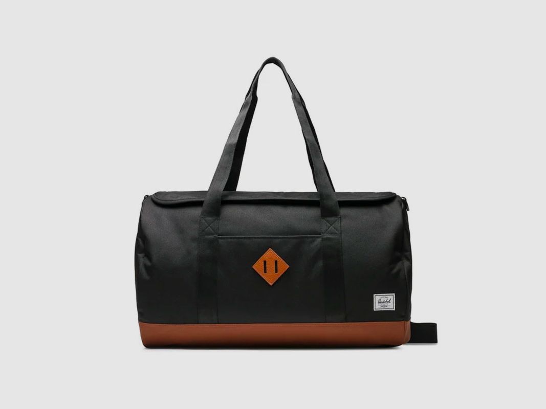 BORSONE – HERSCHEL – HERITAGE DUFFLE | 40L | Schwarz/Sattelbraun, Bild 1 von 6