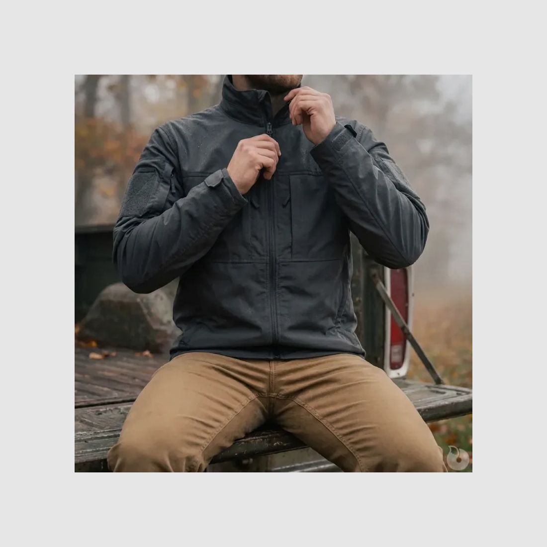 Korte Fighter Jas zwart 8 zakken rits Ripstop M tot 3XL, afbeelding 4 van 19