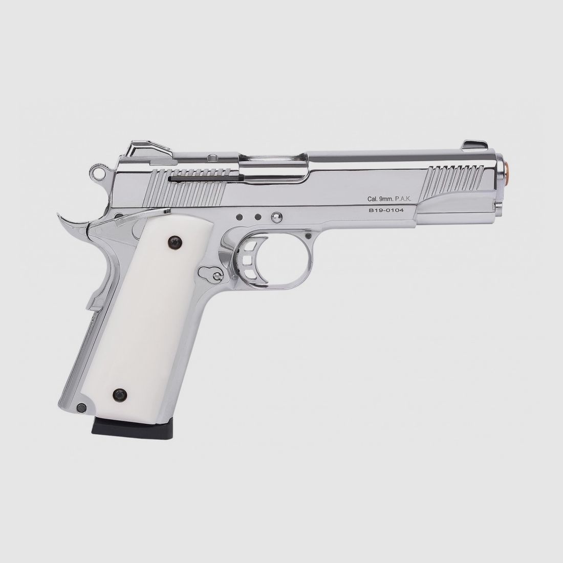 Kuzey 911 Chrome 9mm P.A.K. – 1911 Custom Style Nachbau