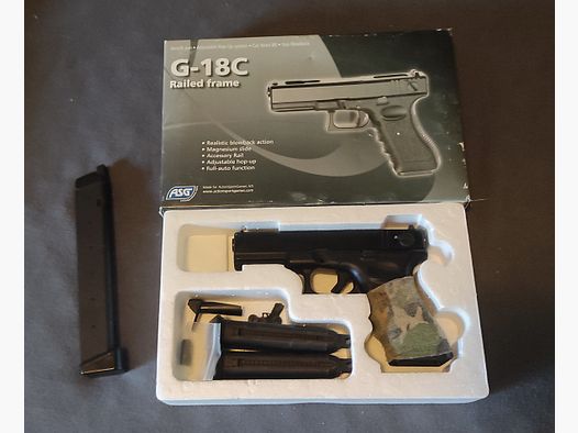 Glock 18C GBB - G18C inkl. Magazinen, MP Kit und Visier 