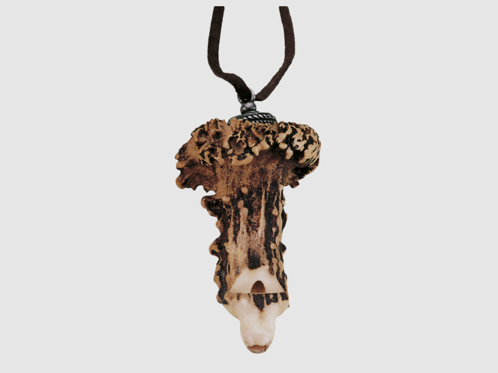 Sifflet pour chien véritable bois de cerf env. 70mm