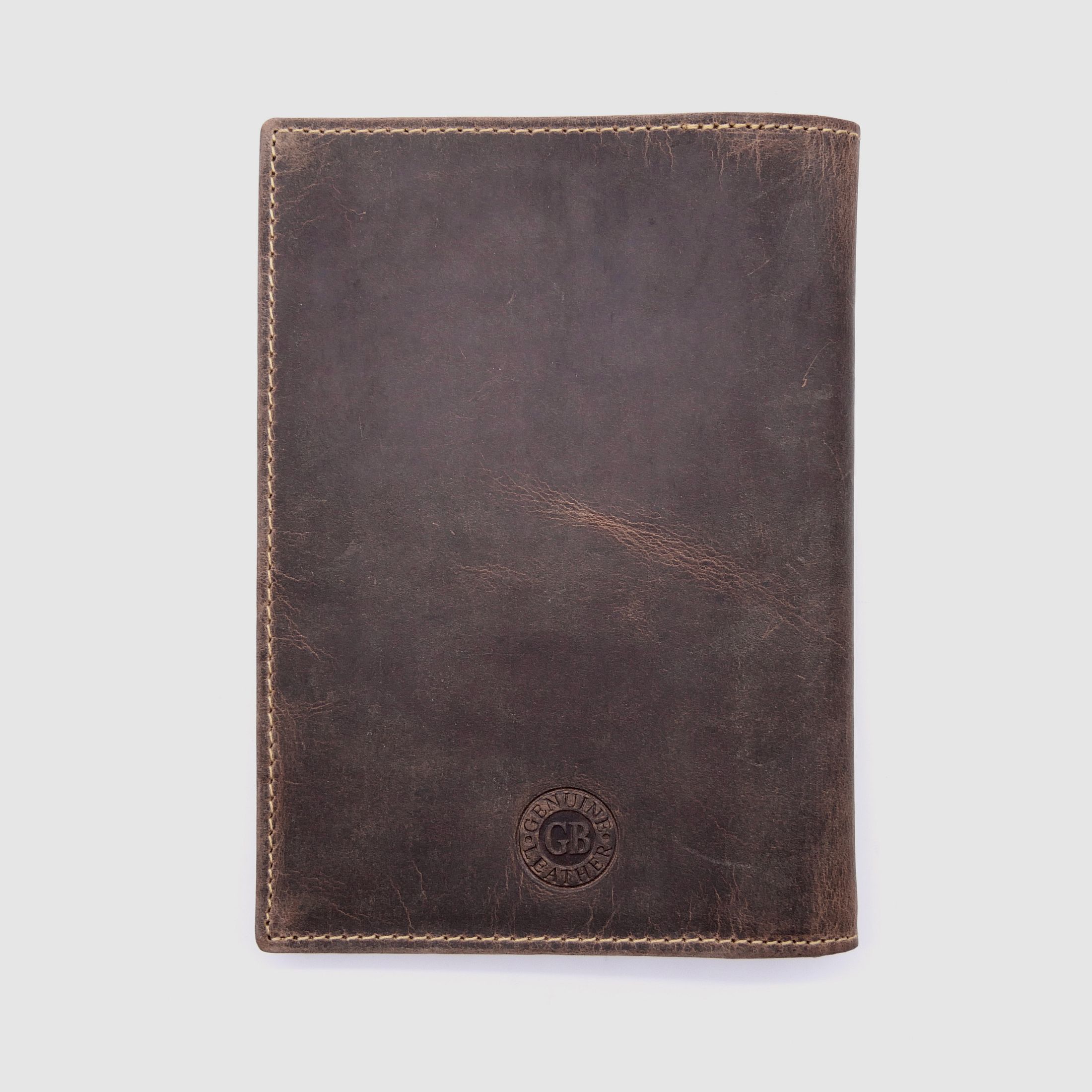 Greenburry leather fishing license folder ID folder case fish brown 328B-fish-25