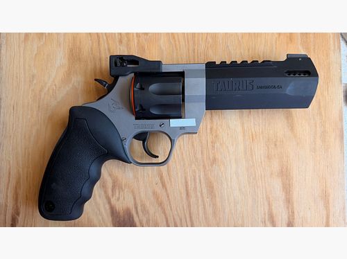 Taurus Raging Hunter .357 Mag. / .38 Spec. – Geringe Schussleistung, inkl. Jetloader & Holzgriffen, DuoTone Colour, 5 1/8 Lauflänge.
