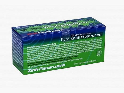 Zink Feu d'artifice Pyro Cartouches 50 pcs. 15 mm