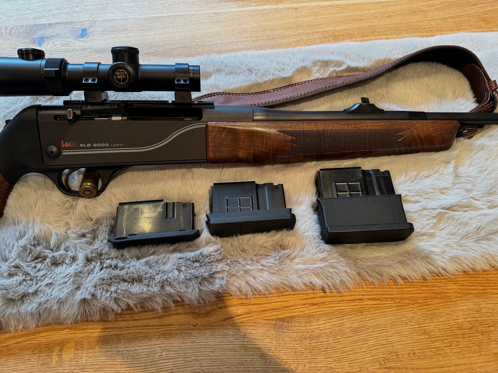 Heckler & Koch SLB 2000 Light — 9,3×62 — inkl. MicroDot 1,4-4,5x24, 3 Magazine und Munition
