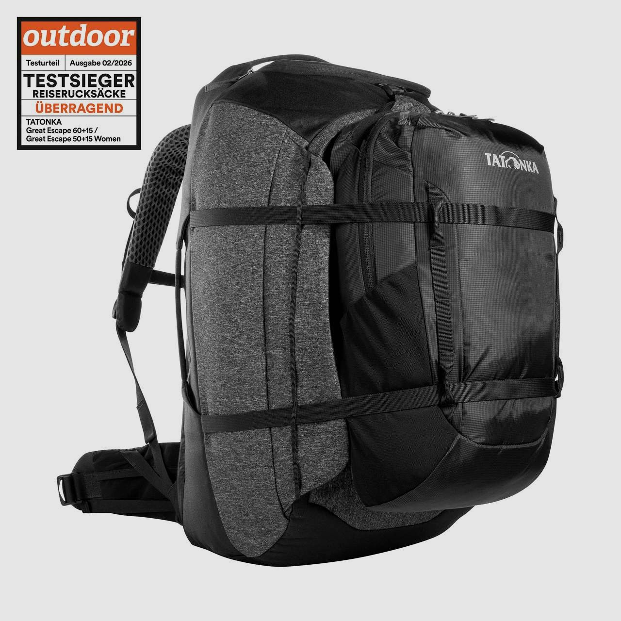 Tatonka Great Escape 60+15 – Reiserucksack mit Front-Daypack, Bild 1 von 5