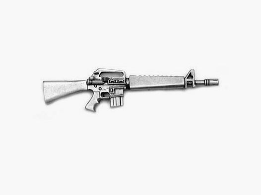 Pin Military M16 Silver