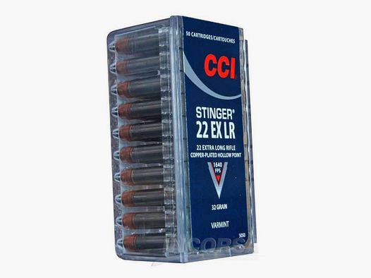 CCI STINGER Munition .22LR 2,07 g/32 gr