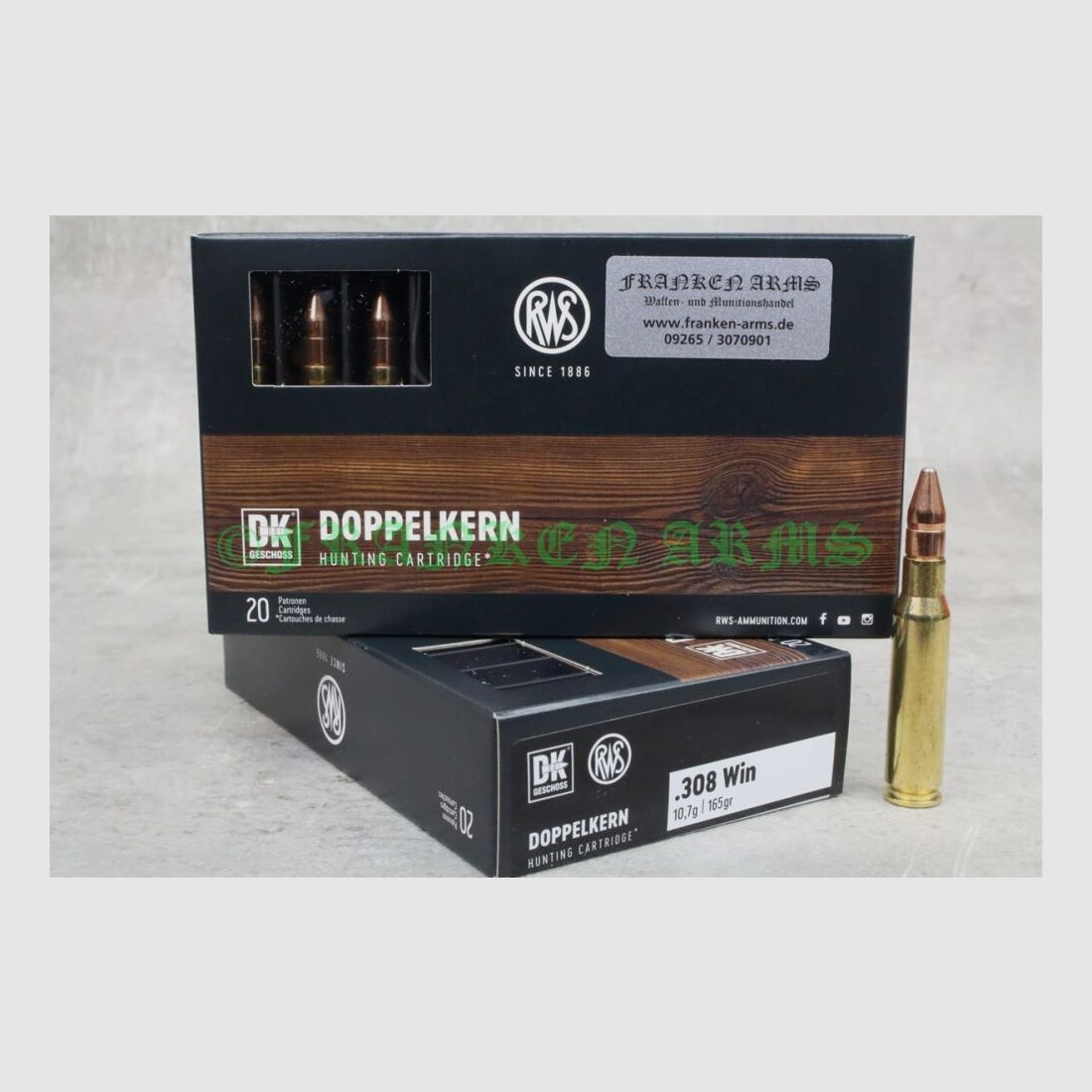 RWS Doppelkern .308 Win. 165gr. 10,7g 20 piezas precio por cantidad