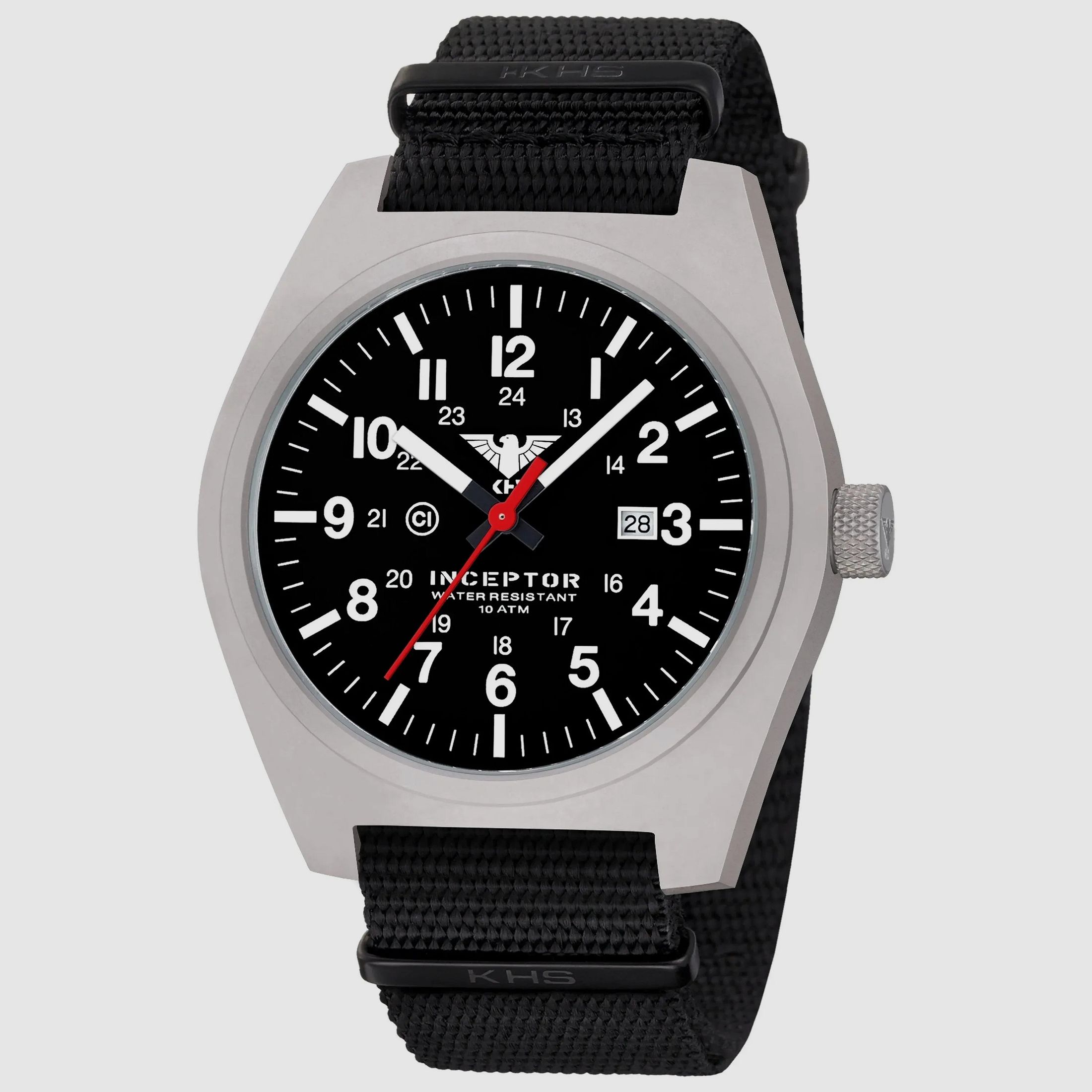 KHS KHS Uhr Inceptor Steel Natoband schwarz