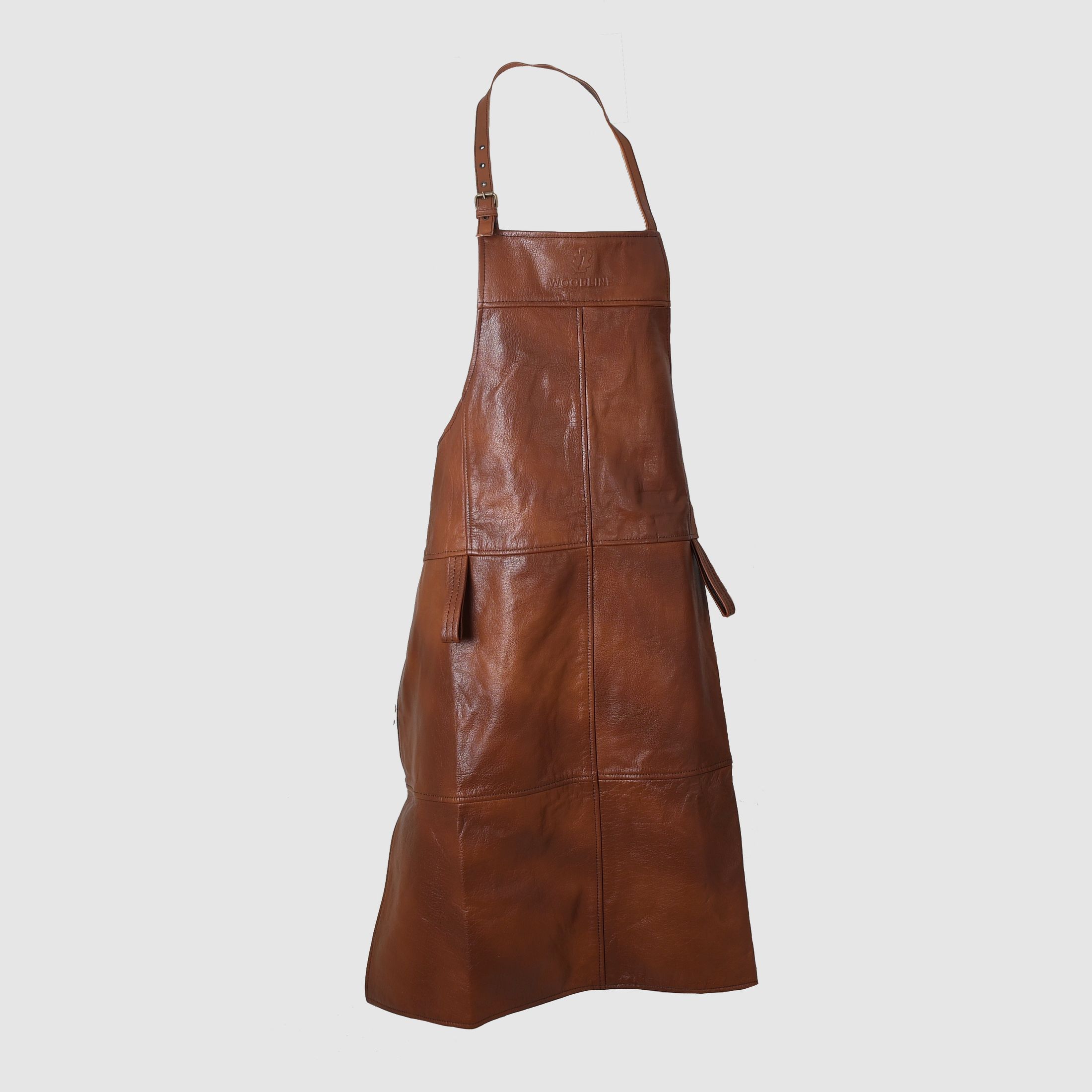 Delantal Woodline de cuero de búfalo claro