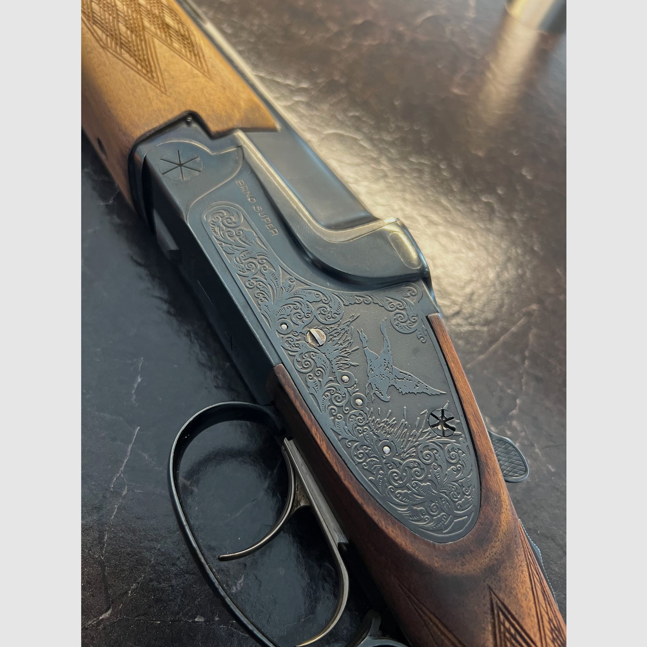 Brno shotgun 12/70 with ejector