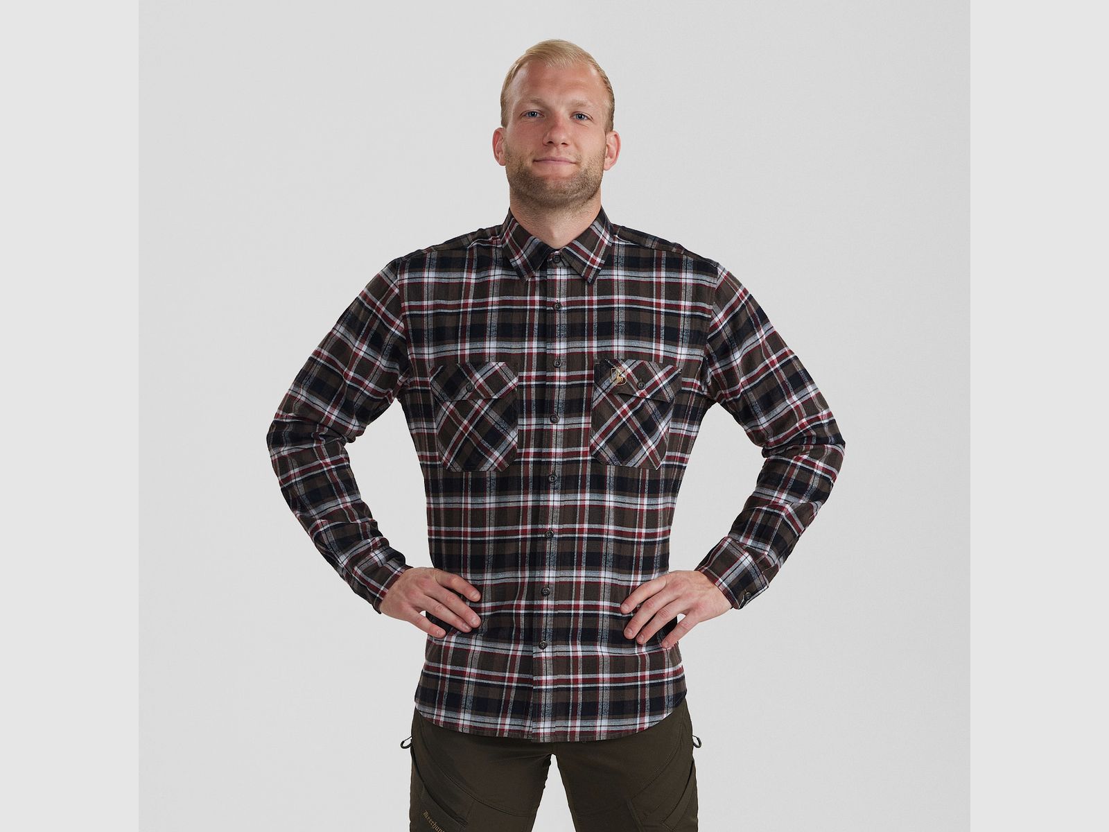 Deerhunter Nathan Shirt Male Brown Check 47/48