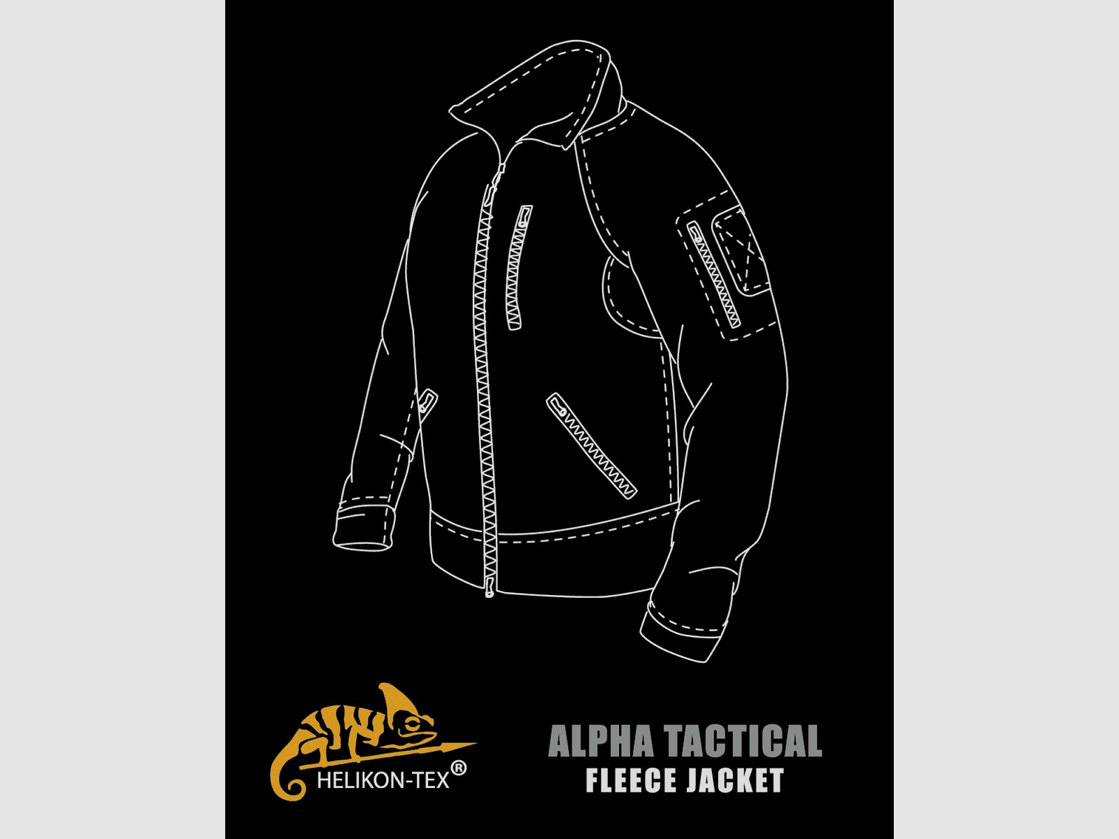 HELIKON-TEX ALPHA GRID TACTICAL FLEECE JACKE COYOTE