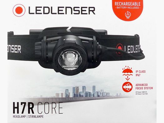 LEDLENSER 502122 H7R CORE headlamp up to 1000 lumens 250 meters rechargeable with battery