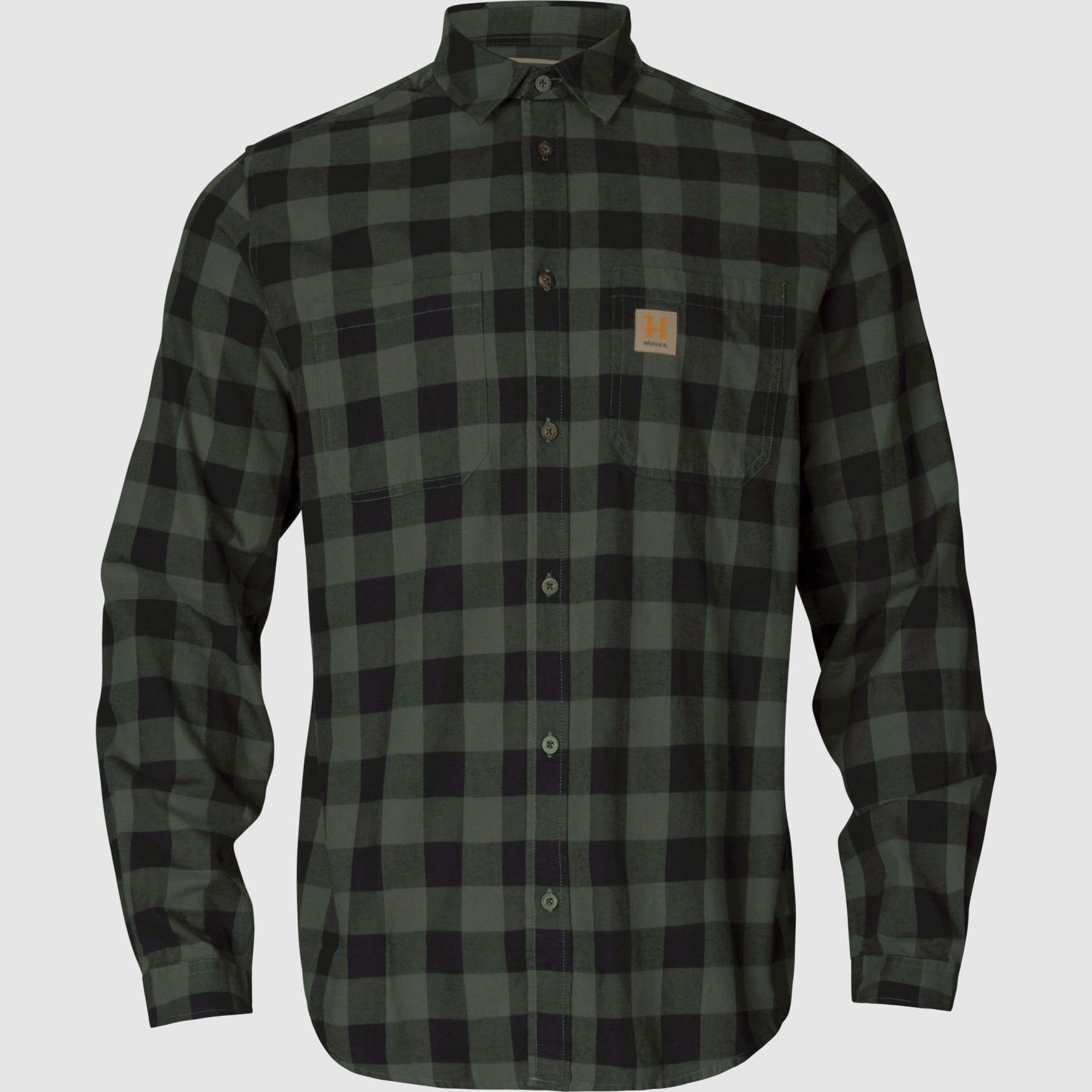 Härkila Hemd Scandinavian in Green Check