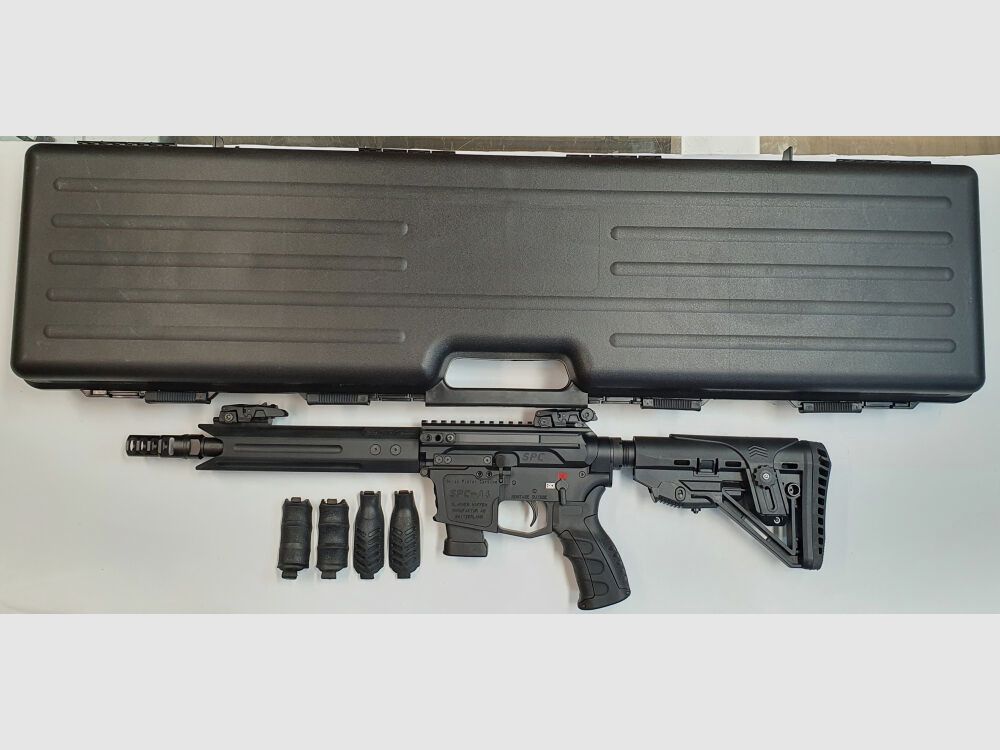 GWMH AG Semi-Automatic Rifle GWMH SPC-SPORTER A4 10" (SWISS PISTOL CARBINE) BLACK Cal..45ACP AR15 Glock Magazine