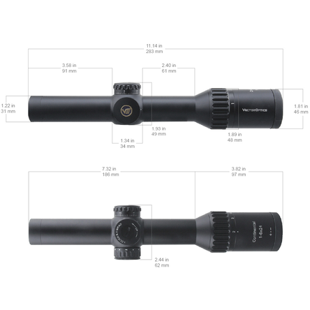 Luneta Vector Optics Continental x6 1-6x24 Tactical LPVO, zdjęcie 9 z 10
