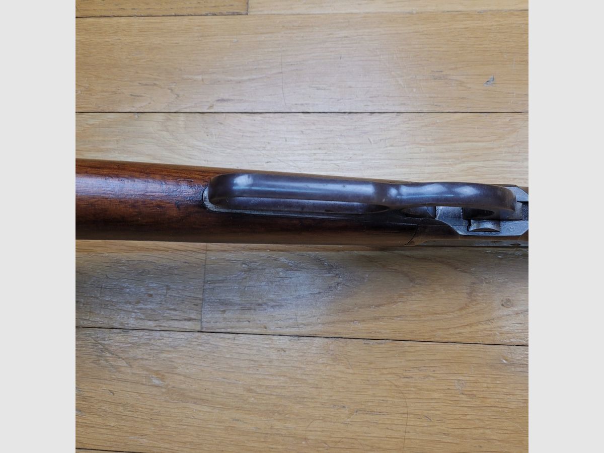 Very beautiful Winchester Model 1892 – Version "rifle" with round barrel – in 32WCF – New Haven Arms from 1906 – Beautiful American walnut wood – Very nice barrel and mechanism – Period Marble rear sight – Very nice markings – TBE+, image 12 of 36
