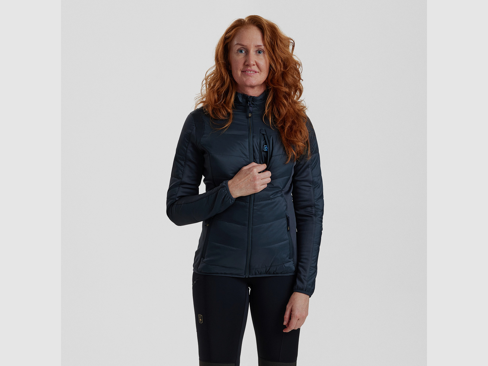 Veste Matelassée Deerhunter Lady Heat Bleu Foncé 44