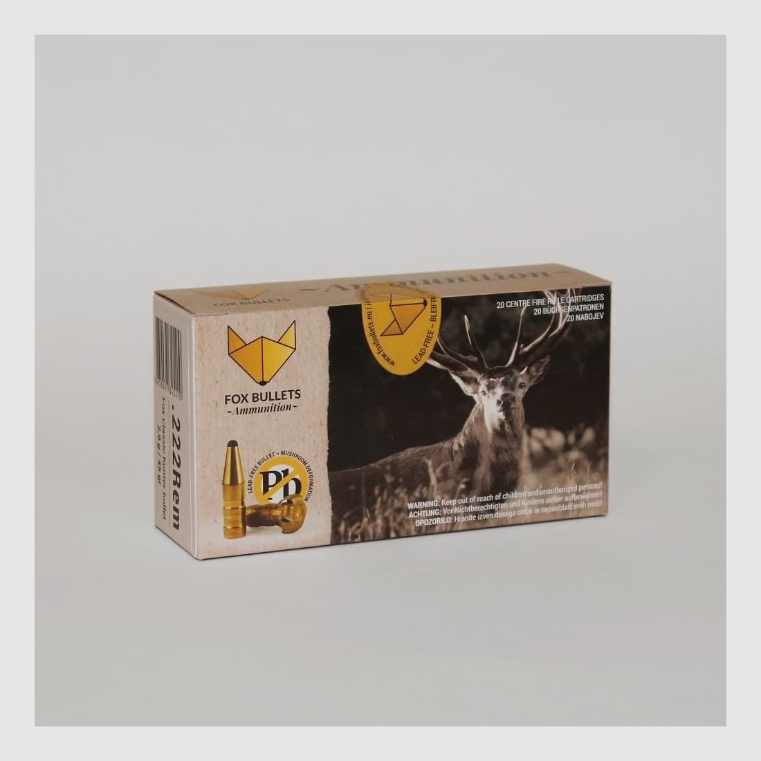 Fox Bullets 45grs à20