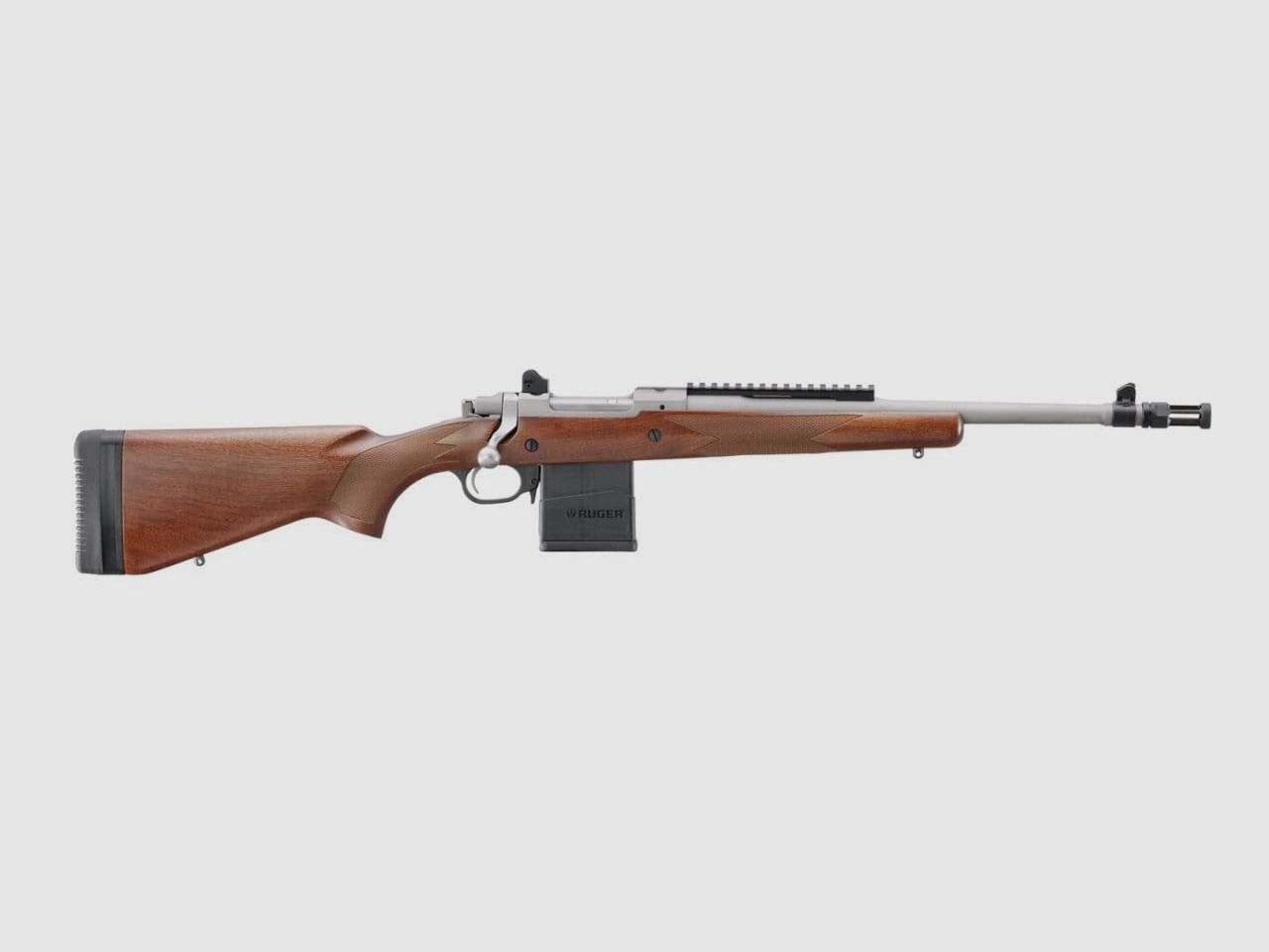 Fucile Scout Ruger Calcio in Legno Acciaio Inossidabile Cal. .308 Win.